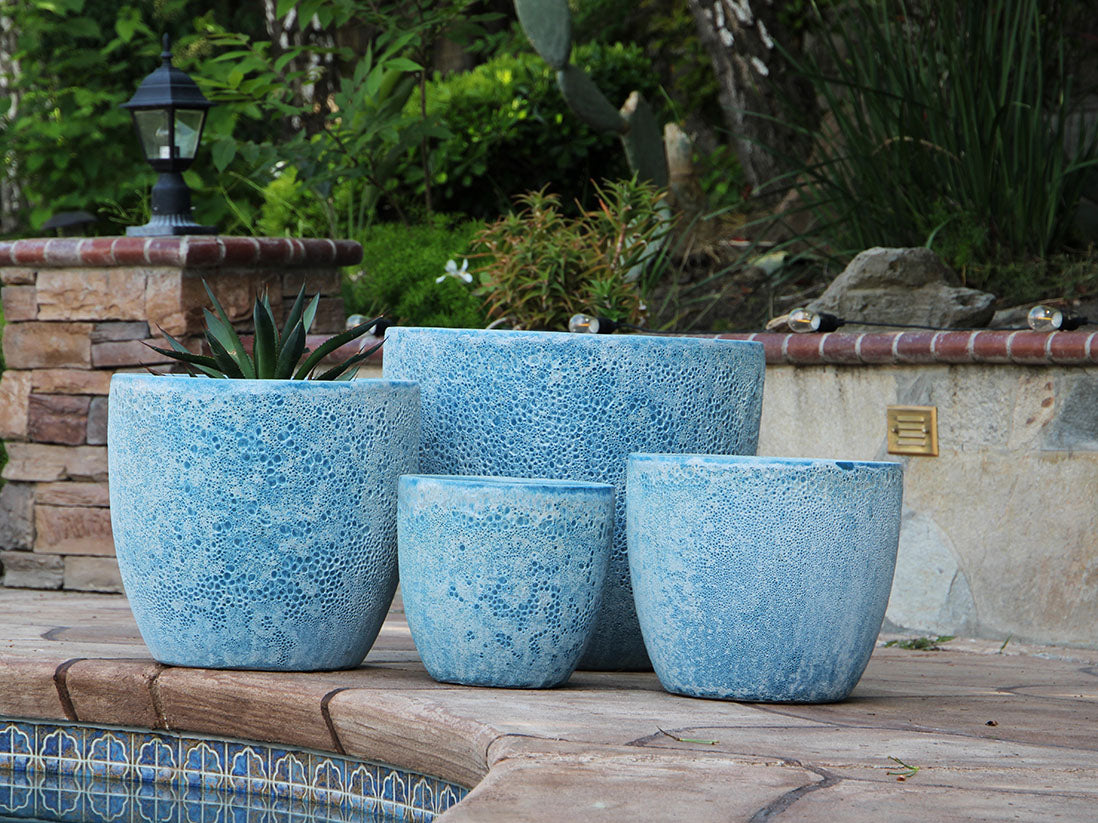 Large Coco Pot Coco Pots Coral - Set of 4 – Pottery & Beyond