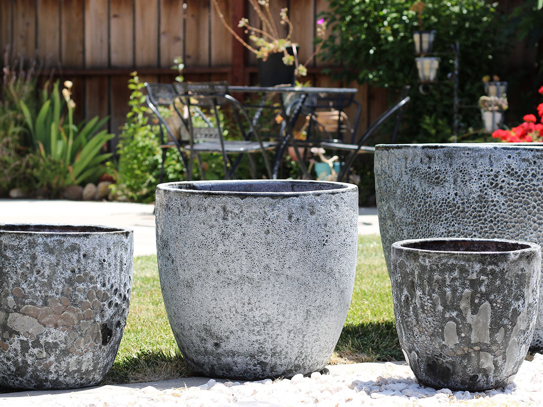 Large Coco Pot Coco Pots Coral - Set of 4 – Pottery & Beyond
