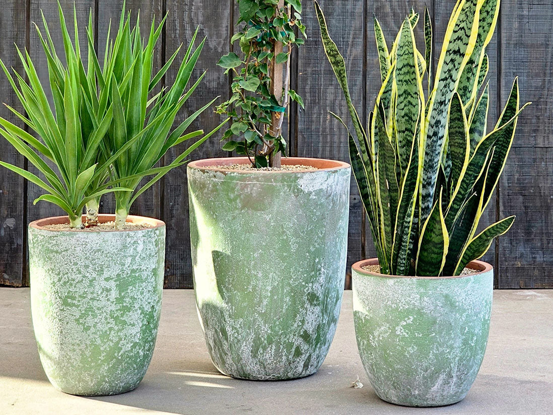 Tall Milano Cone Planter - Set of 3