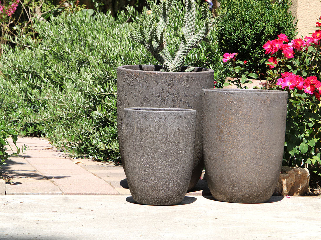 Tall Milano Cone Planter - Set of 3