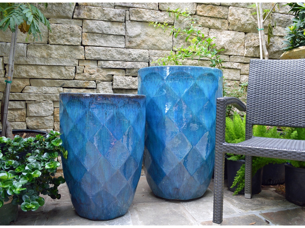 Tall Diamond Planter - Set of 2