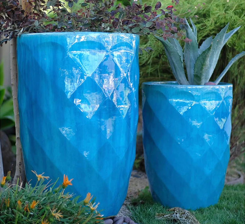 Tall Diamond Planter - Set of 2