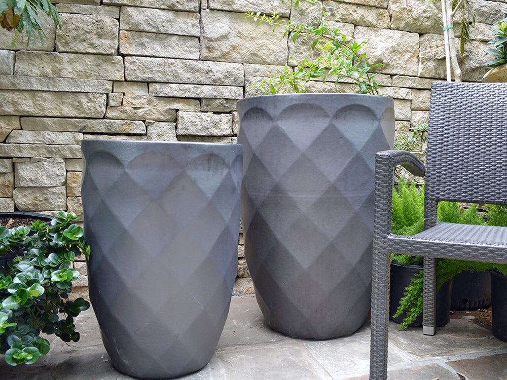 Tall Diamond Planter - Set of 2