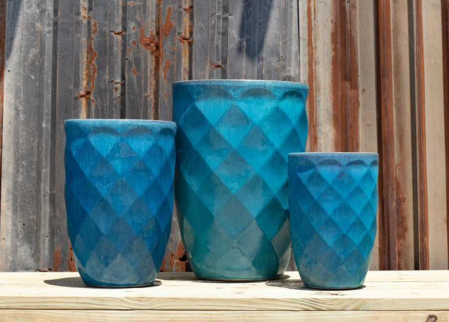 Medium High Diamond Planter - Set of 3