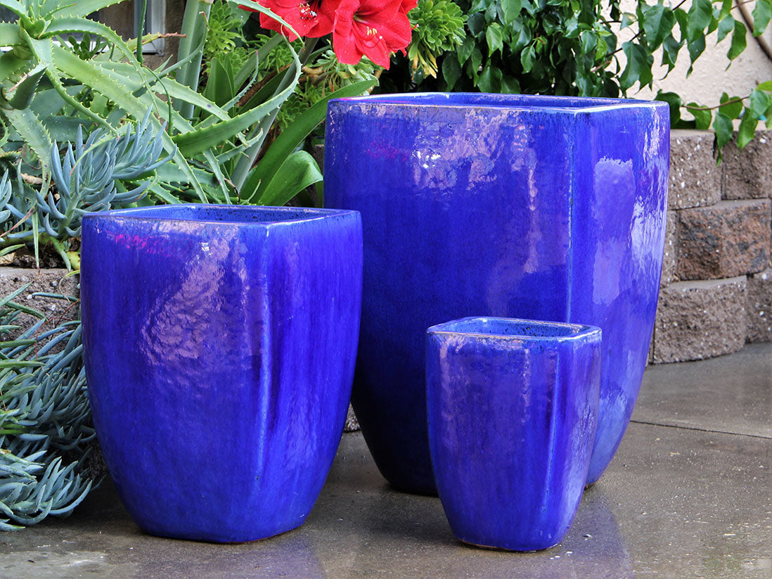Round Square Pots - Set of 3 – Pottery & Beyond