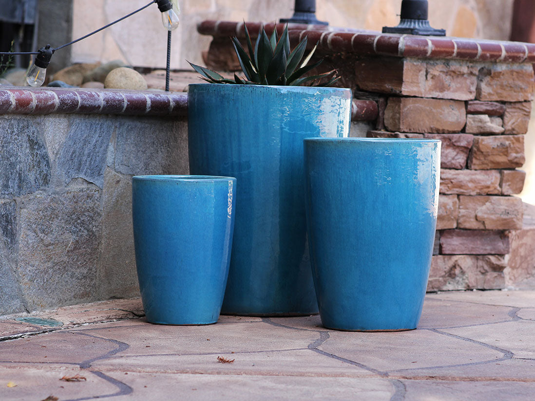 Slim Round Planter - Set of 3