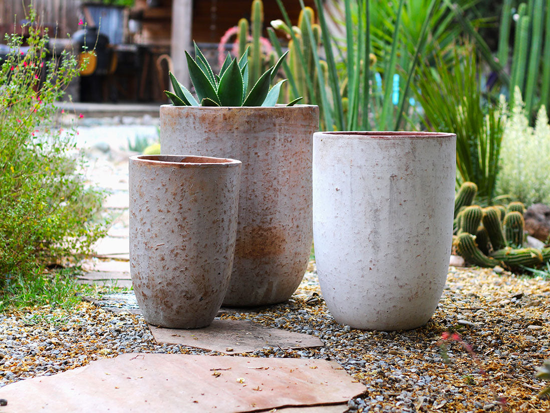 Milano Tall Barrel Planter - Set of 3